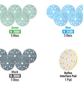Super Buflex Flexible Polishing Discs Starter Kit With 15 Holes And Interface Pad For Fast Cutting From K2000 To K3000