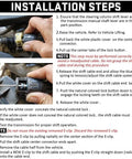 Step-by-step guide to install 10 Piece Shift Cable Clips Set For Chevy Silverado And GMC Sierra 4L80E 4L60E Transmission Gearbox Metal Black Retainer.