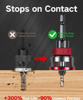 Comparison of worn and new countersink drill bits with depth stop for 7 Piece Countersink Drill Bit Set With Four Flute HSS M2 Tapered Bits