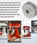 Stand Mixer Worm Gear Replacement Kit For Your Go To 3K Series Models Fits 3K45SS 3K5SS 3KSM150PSTBW0 3KSM150PSTCB0 Includes Gears And Accessories Replaces 4161531 4162897 4169830 Durable Aluminum Gear Easy Install, silver worm gear kit with compatible stand mixers