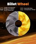 Billet wheel of high flow turbocharger For 2.0L To 5.5L Engines With Ball Bearing Turbo And Billet Wheel V Band 0.83 A R Up To 1050HP