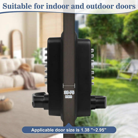 Badass Heavy Duty Stainless Steel Keyless Gate Lock With Handle Outdoor Fence Waterproof Black Silent Self Closing Latch No Mess Setup Hella Durable Gear For Your Yard Security Boost