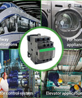 3 Pole Non-Reversing Contactor, 18A, 120 VAC Coil, 1 NO 1 NC Auxiliary Contacts, for industrial applications and reliable power switching