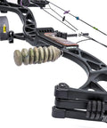 S-Coil Bow Stabilizer 4.5 Inch NAVCOM Vibration Dampening for silent, smooth shots on compound bow with camo finish.