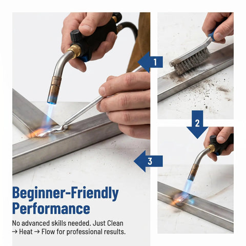 Using Low Temperature Aluminum Welding Rods Set 12 Pack No Flux Required No Fuss For Stainless Steel Iron Copper Easy DIY Welds.