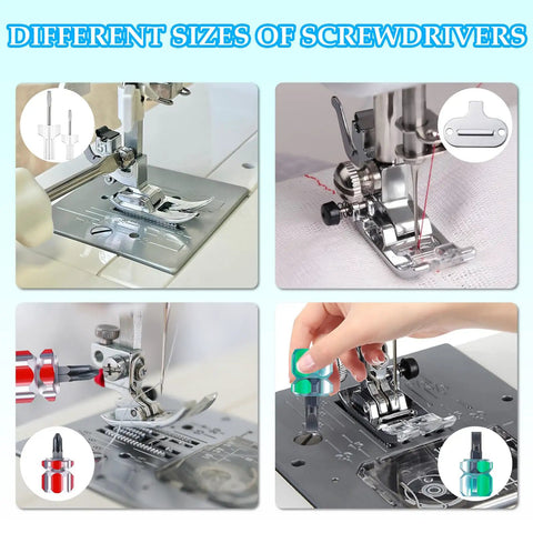 All In One Sewing Machine Cleaning Kit With Tweezers Rippers Screwdrivers Double Headed Brush Lint Brush Silicone Brushes