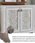 Ginkgo Leaf Shape Knob Handles, 2 Pack Antique Nickel Zinc Alloy Drawer Pulls on decorative white cabinet doors