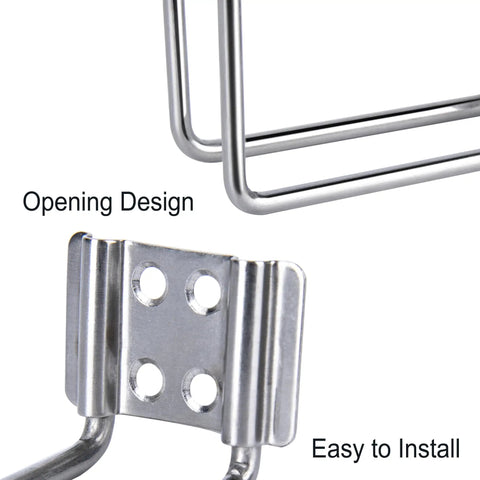 Close-up of Two Stainless Steel Boat Ring Cup Drink Holders Universal Fit For Marine Yacht Truck RV Car And Trailer With Mounting Screws Durable Cup Holder Set