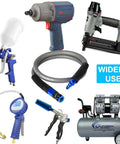 Straight Shooter Hybrid Air Compressor Hose 3/8 Inch By 3 Feet Lays Flat Kink Free Rubber Pvc Build with tools and compressor.