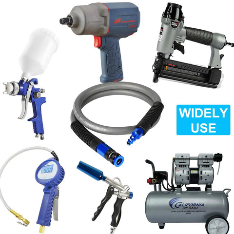 Straight Shooter Hybrid Air Compressor Hose 3/8 Inch By 3 Feet Lays Flat Kink Free Rubber Pvc Build with tools and compressor.