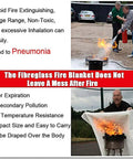 Must Have Fire Blanket Kit in use demonstrating flame extinguishing and non-toxic benefits for home kitchen and emergency prep