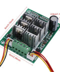 Badass Dc Brushless Motor Speed Controller Delivers Fifteen Amps Of Raw Torque For Smooth Three Phase CW To CCW Switching On Just About Any Rig, 8cm x 6cm circuit board with connectors.