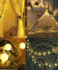 Color Changing Easter Globe String Lights 39.37 Ft With 120 LEDs, 11 Modes, Remote Control And Timer for cozy decor