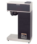 Front view of Commercial Pour Over Coffee Brewer With Air Pot Compatibility, Portable No Plumbing Needed, Stainless Steel Internal Components
