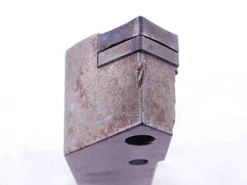 Close-up of the top edge of Beefy Pro Grade Lathe Turning Tool Holder With One And A Quarter Inch Shank MSSNR 206.