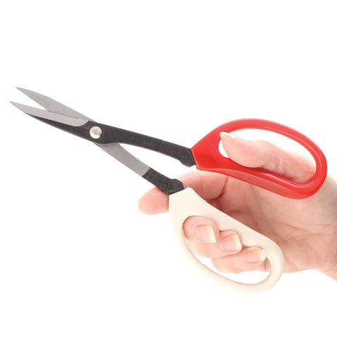 Plate Shears For Metalworking And Crafting, Heavy Duty Carbon Steel Scissors, 8 Inch Length With 1.75 Inch Cutting Blades, Cuts Up To 20 Gauge Metal Sheet Stock, Right Or Left Hand Comfort Grip