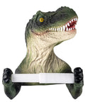 Dino Themed Toilet Paper Holder Adhesive Wall Mount Funny Kid Friendly Bathroom Decor Easy Install Roll Holder Durable Plastic