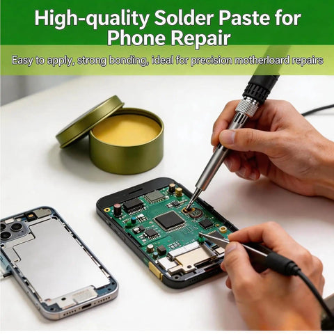 Using Easy Apply Solder Paste Rosin Flux 100g Lead Free PCB Solder Paste for phone motherboard repair and bonding