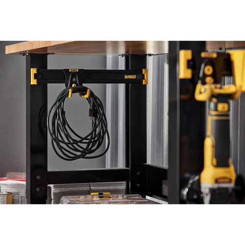 Heavy Duty Tool Organizer Rail For Workbench Mounting, 20 Inch Compact Metal Rail System For Garage Or Shop, Durable Steel