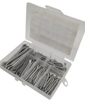 Beefy Heavy Duty Cotter Pin Kit 690 Pcs Zinc Plated Steel Split Pins With Castle Nut For Trailer Hitch Lawn Mower And Automotive Use