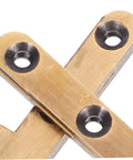 Close-up of 2-Pack Heavy Duty Hidden Door Hinges For Secret Bookcase Doors Concealed Pivot Hinge With Bronze Finish Built Tough