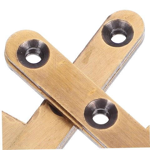 Close-up of 2-Pack Heavy Duty Hidden Door Hinges For Secret Bookcase Doors Concealed Pivot Hinge With Bronze Finish Built Tough
