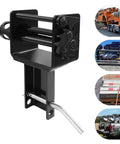 Heavy Duty Trailer Stake Pocket Winch For Cargo Securing, 2-Hole Black Ratchet, carbon steel build, secure haul