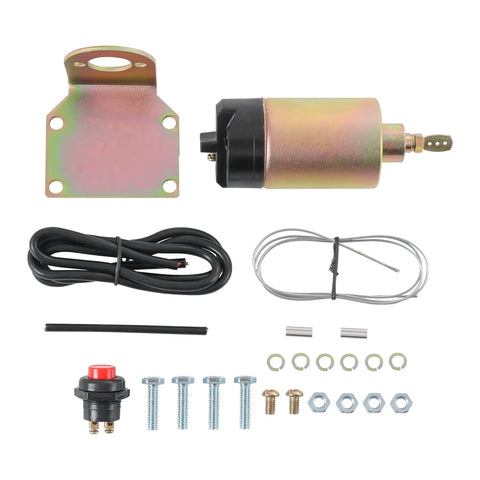 60 Pound Shaved Door Handle Trunk Solenoid Popper Kit Street Rod Design To Pop Open Doors Hoods And Trunks With Push Button Switch Bracket And Wiring For Easy Secure Auto Access For Hot Rod Enthusiasts