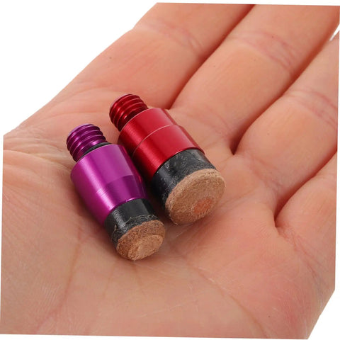M8 Metal Dent Removal Tool Tip Set For Auto Body And Door Panels Quick Change Heads For Efficient Dent Repair Durable Automotive Sheet Metal Tips For Knock Tool Tasks, two threaded tips in hand