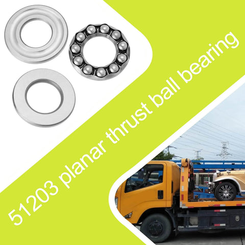 51203 thrust ball bearing with two washers (17mm bore, 35mm OD, 12mm thick)