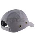 Go To Lightweight Safety Bump Cap Baseball Style Protective Hat Navy Blue rear view with adjustable strap and vents detail