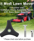 Honda Lawn Mower Handle Knobs Kit Four Pack Replacement Nuts And Bolts Universal Fit For Most Lawn Mowers displayed with mower