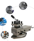 Upgraded At300 Lathe Tool Post Assembly with rock solid construction and quick change action for efficient workshop tasks.