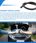 Illustration of Power Brake Vacuum Hose For Passenger Cars And Light Trucks 3 Feet Long Inner Diameter 0.46875 Inch Outer Diameter 0.78 Inch Pro Grade Durable Flexible Brake Boost Kit For Auto Brakes 1 Pack with installation guide.