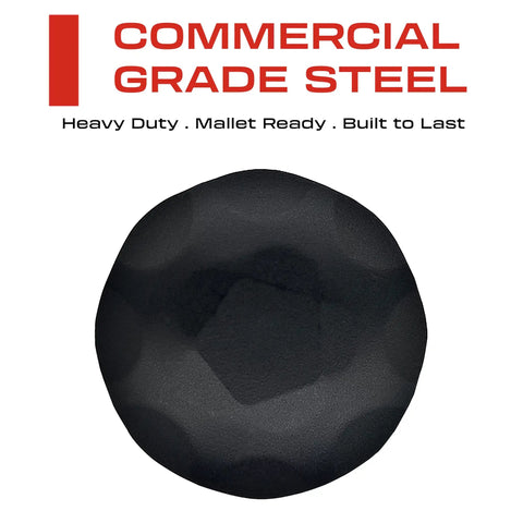 Hella Durable 50 Pack Of 1 5 Inch Iron Clavos Matte Black Decorative Nails viewed from above showing a textured black finish.