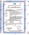 Certification and test report documents showing compliance for Shenzhen testing standards and FCC regulations.