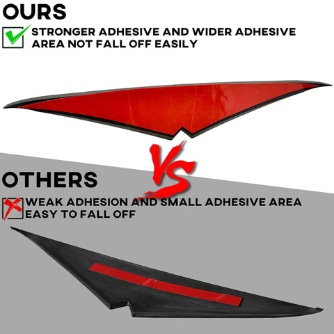 Comparison of adhesive strength for Headlight Eyebrow Sticker For 2015 Up Road Glide Black Eyebrow Eyelid Trim Cover Visor Decoration