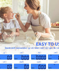 Mother and daughter baking, showing Rechargeable Kitchen Scale With Trays, Ultra Precise 3000g/0.1g Digital Food Scale For Weight Loss And Meal Prep, Tare Function, Multi Unit Conversion In Grams, Ounces, Pounds, Ml And More, Super Handy And Easy To Use