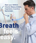 Man using Adult Lung Exerciser And Breath Training Device With Precise Airflow Control To Boost Oxygen Intake And Deep Steady Inhalations