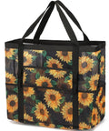 Huge Mesh Beach Bag For Women With Zipper Pocket Sandproof Pool Cruise Tote featuring sunflower design
