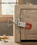 Adjustable Stainless Steel Toggle Latch Quick Release Draw Clamp on wooden cabinet door