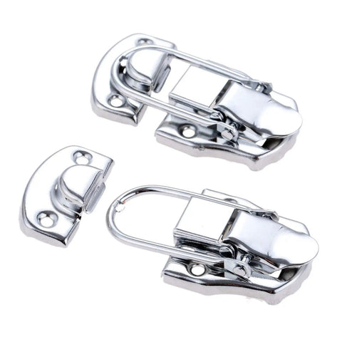 Vintage Metal Key Hasp Lock 70 By 35mm Durable Antique Jewelry Box Lock Latch for cabinets, drawers, suitcases, furniture hardware