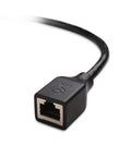 Close-up of Two Pack 10Gbps Shielded Cat6 Ethernet Extension Cables, 6 Feet Each, featuring durable port saver for gaming and streaming.