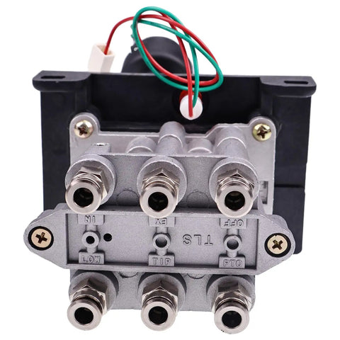 Beefed Up Air Shift Control Valve With PTO Switch And Bright LED For Dump Truck Hydraulic System Push To Connect Fittings