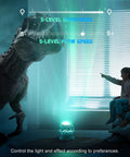 3 In 1 Aurora Night Light Projector With 33 Light Effects Bluetooth Speaker White Noise And Remote Control Dinosaur Egg Theme