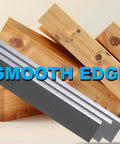 Built Tough Replacement Planer Blades For 8 Inch Thickness Planers High Speed Steel Knives With Killer Edge For Knockout Woodworking Performance And Daily Shop Grind Three Pack with smooth edges beside wood planks.