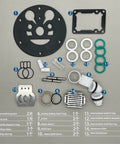 Pneumatic Diaphragm Pump Piston Refurbished Parts Kit For QBY And QBK Series Pumps Including Air Valve Accessory Kit