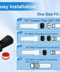 Installation guide for Dope Matte Black Tub Shower Trim Kit 3 Piece Set With Bath Spout Replacement Shower Knobs For Pfister Verve 3-Handle