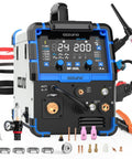 Beast 200A Plasma Cutter And Welder Combo With Nine In One Multiprocess Capabilities Including Gas MIG Pulse MIG MAG Flux