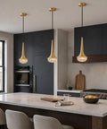 XYDikssn Gold Wall Sconce, Hardwired Wall Light with Brushed Brass and Clear Ribbed Glass Shade, Modern Hanging Wall Lamp in kitchen.